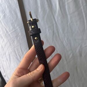 Small Vintage Ann Taylor Brown Leather Belt